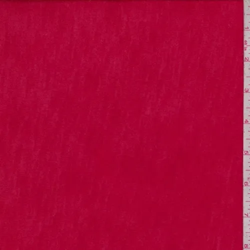 2 YD PC-Red Slubbed Rayon Jersey Knit Fabric
