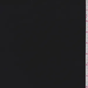 5/8 YD PC-Black Rayon Jersey Knit Fabric