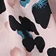 All Over Print Ruffle Short Sleeve Stand Collar Regular Plus Size Blouse