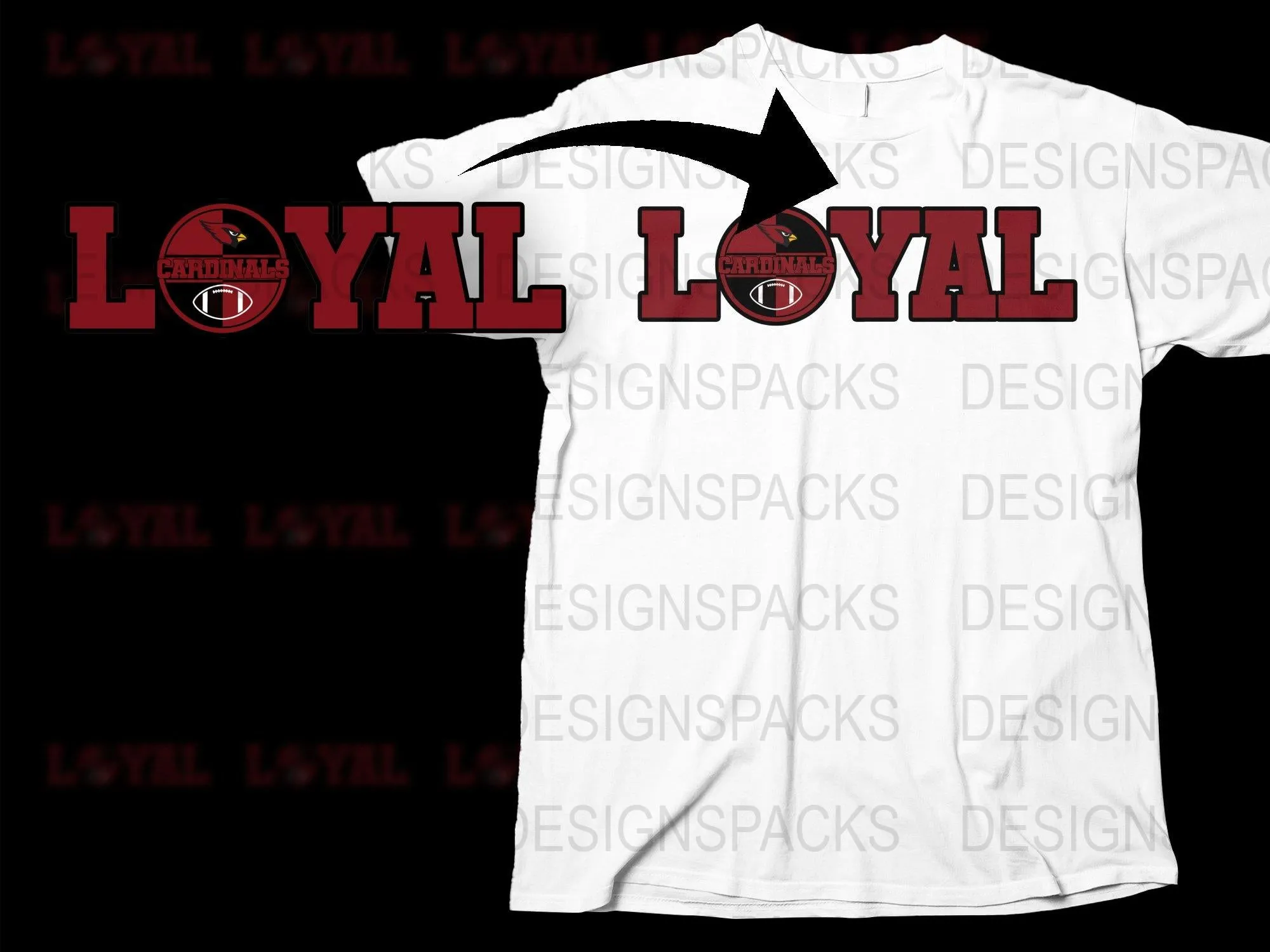 Arizona Cardinals Loyal Fan Spirit Png Digital Download