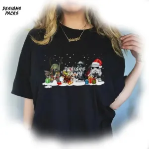 Baby Yoda Christmas Funny Christmas Space Serie Christmas Comfort Colors PNG Design
