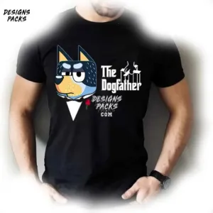 Bluey Bandit Dad Bluey Family Bluey The Dogfather PNG Design