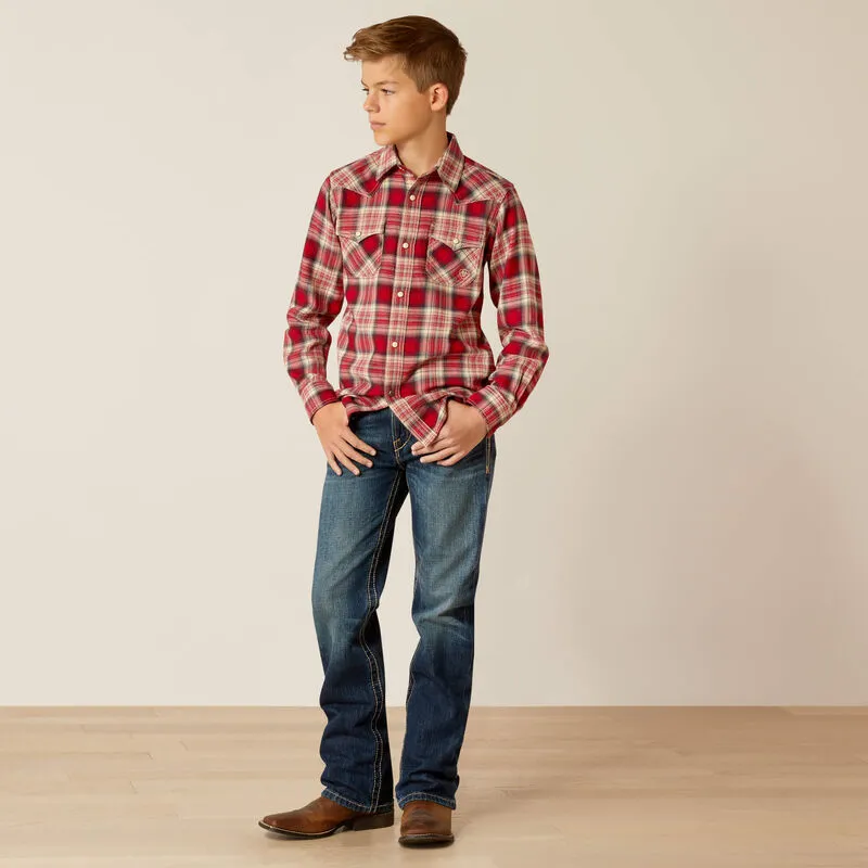 Boys' Herschel Retro Fit Shirt - Chili Pepper