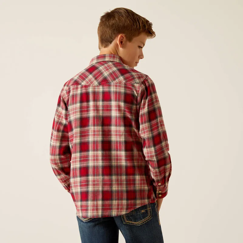 Boys' Herschel Retro Fit Shirt - Chili Pepper