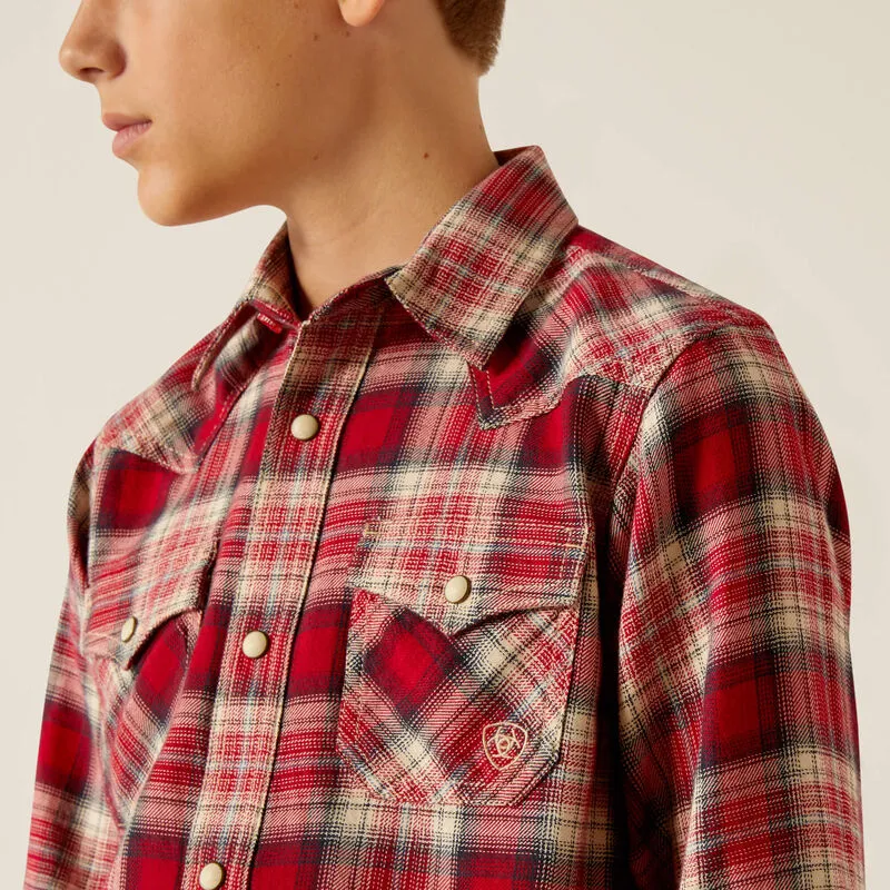 Boys' Herschel Retro Fit Shirt - Chili Pepper