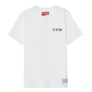 CCM 125 ANNIVERSARY ADULT WHITE T SHIRT