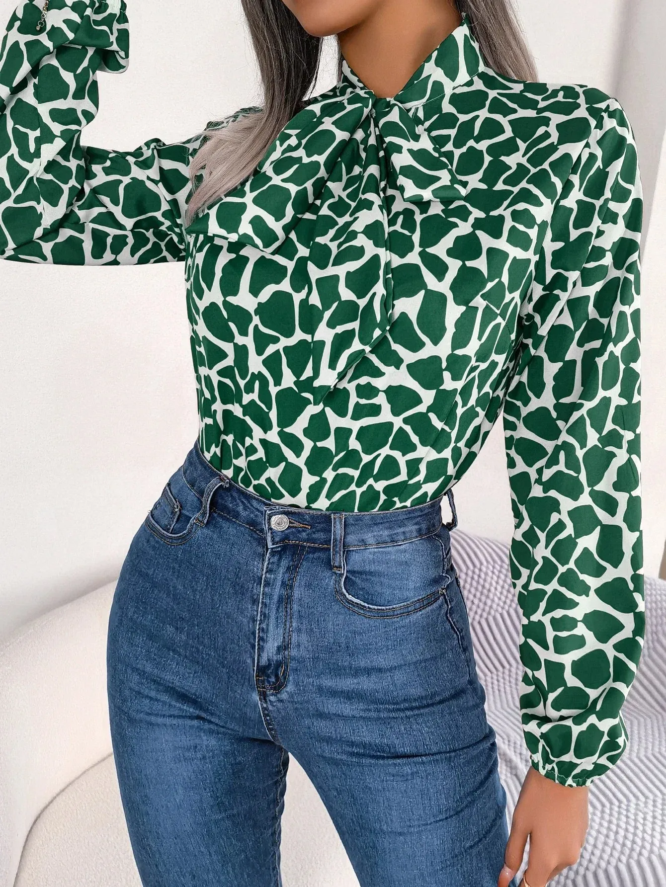 Chiffon Bow Blouse