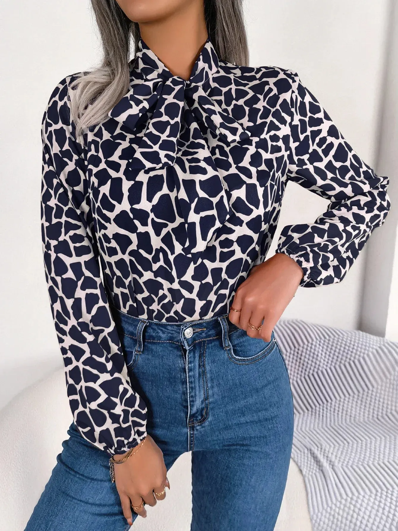 Chiffon Bow Blouse