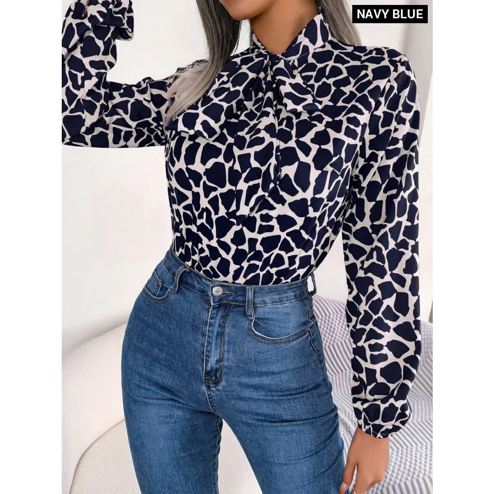 Chiffon Bow Blouse