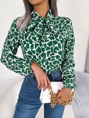 Chiffon Bow Blouse
