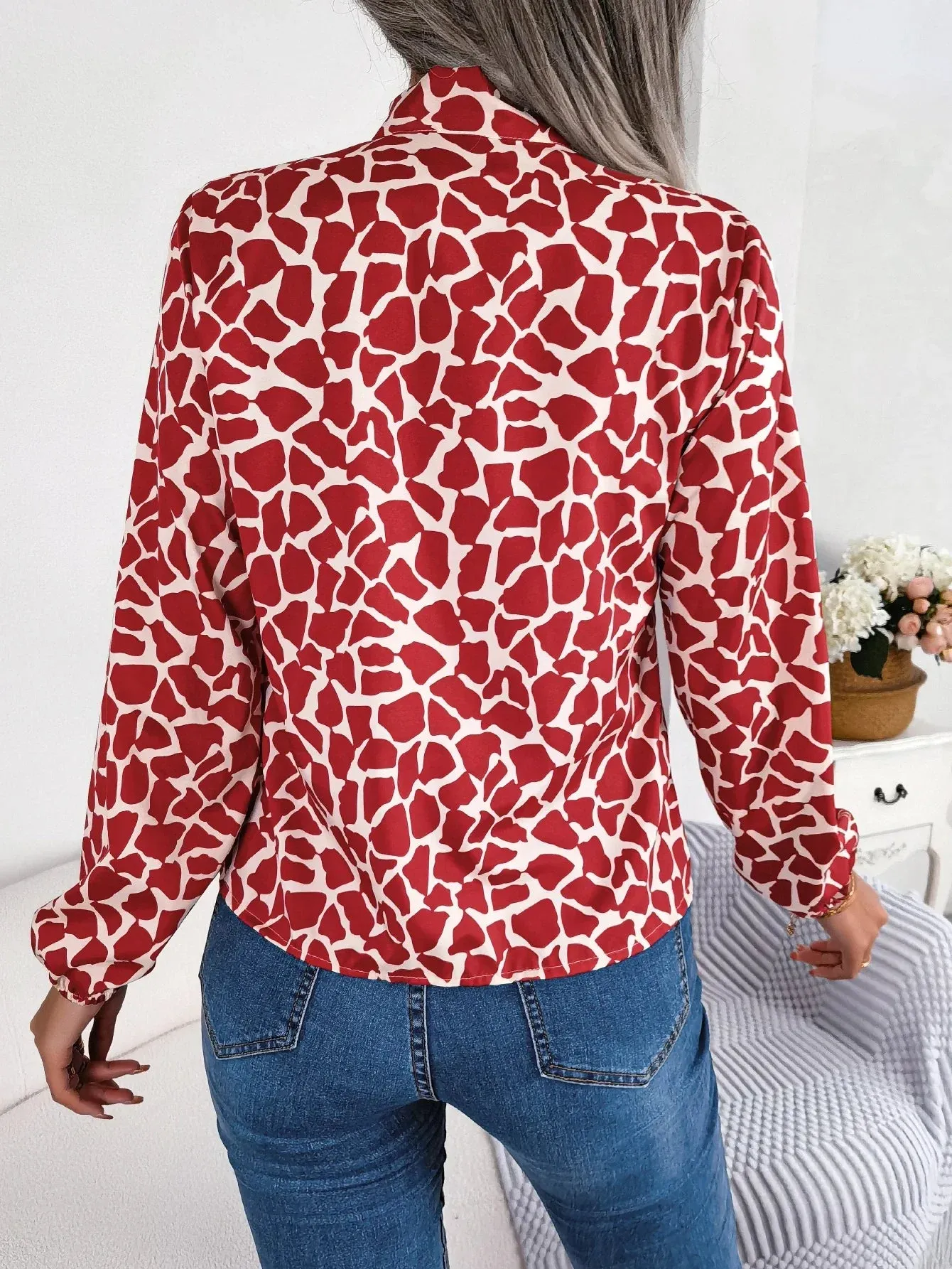 Chiffon Bow Blouse