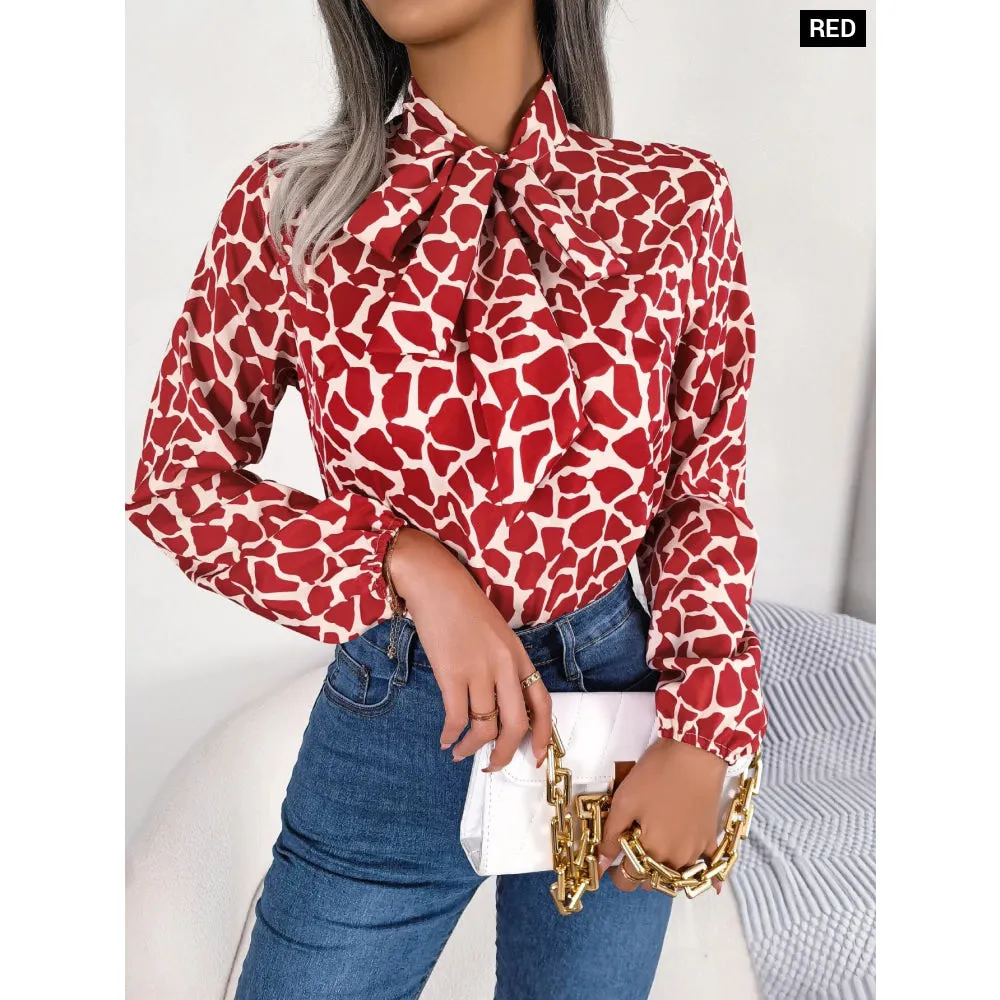 Chiffon Bow Blouse