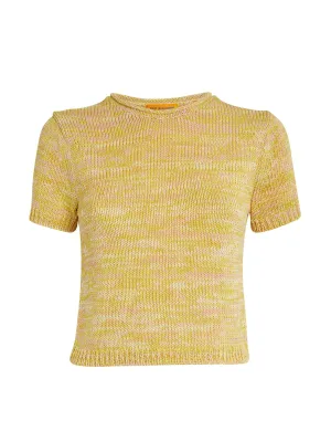 Cotton-blend crop top