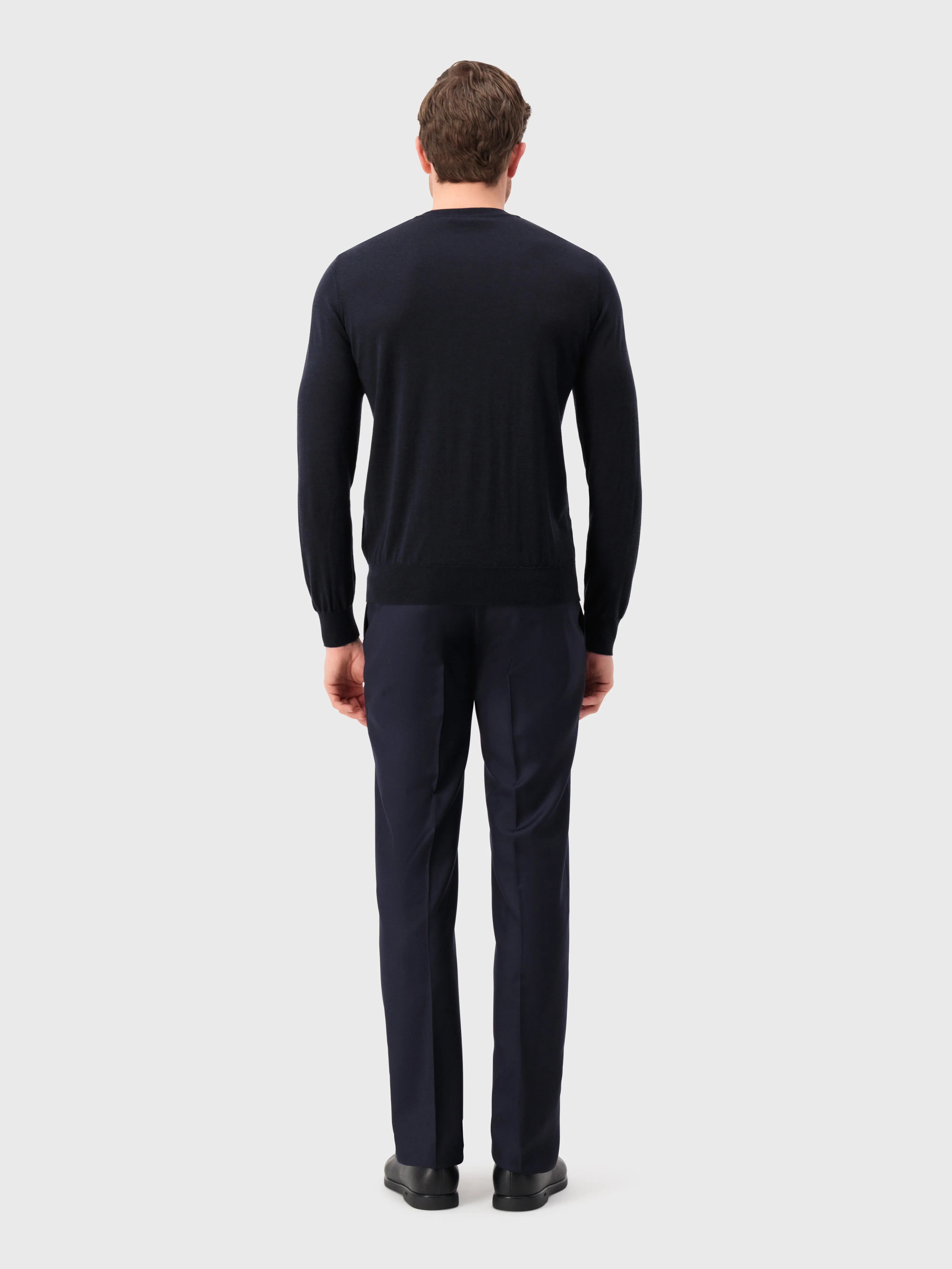 Crew Neck Knitwear Sweater Dark Navy