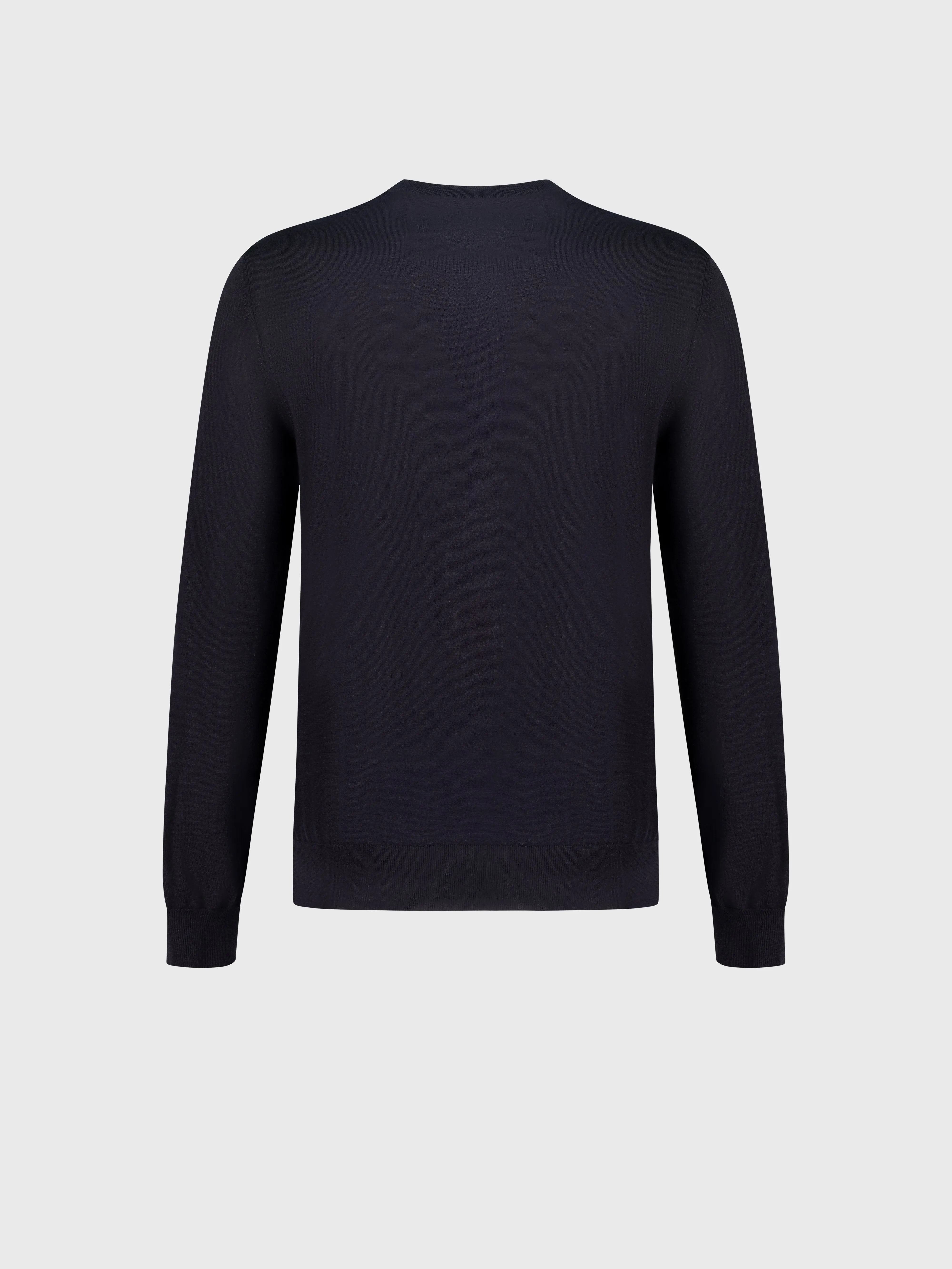 Crew Neck Knitwear Sweater Dark Navy