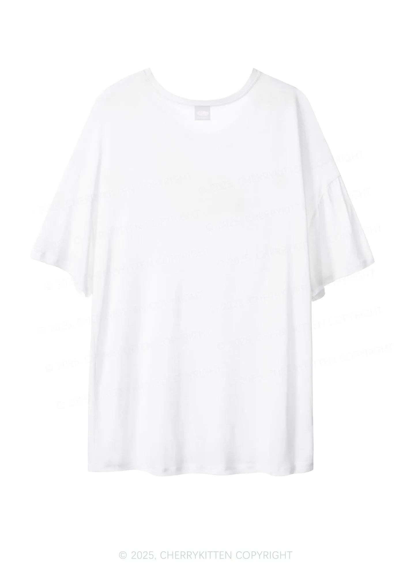 Dibs On The Drummer Y2K Sheer Boyfriend Tee Cherrykitten