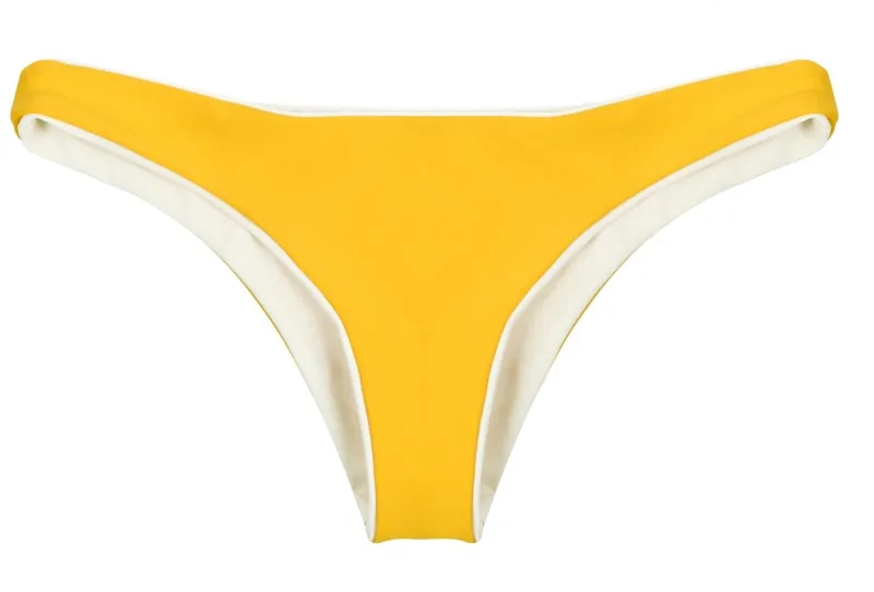 Gosia Reversible Cheeky Bikini Bottom (Sun/Ivory)