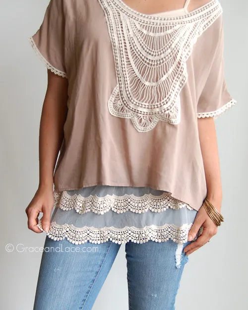 Grace & Lace Scallop Lace Top Extenders