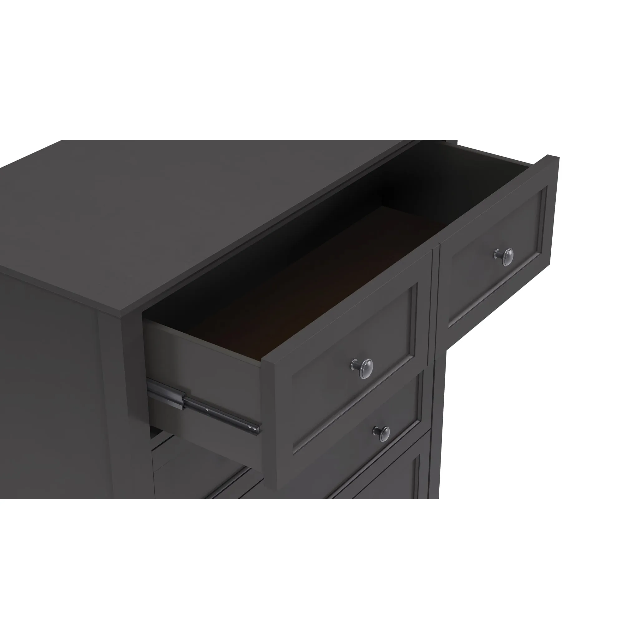 Grace Five Drawer Chest in Raven Black (2024)