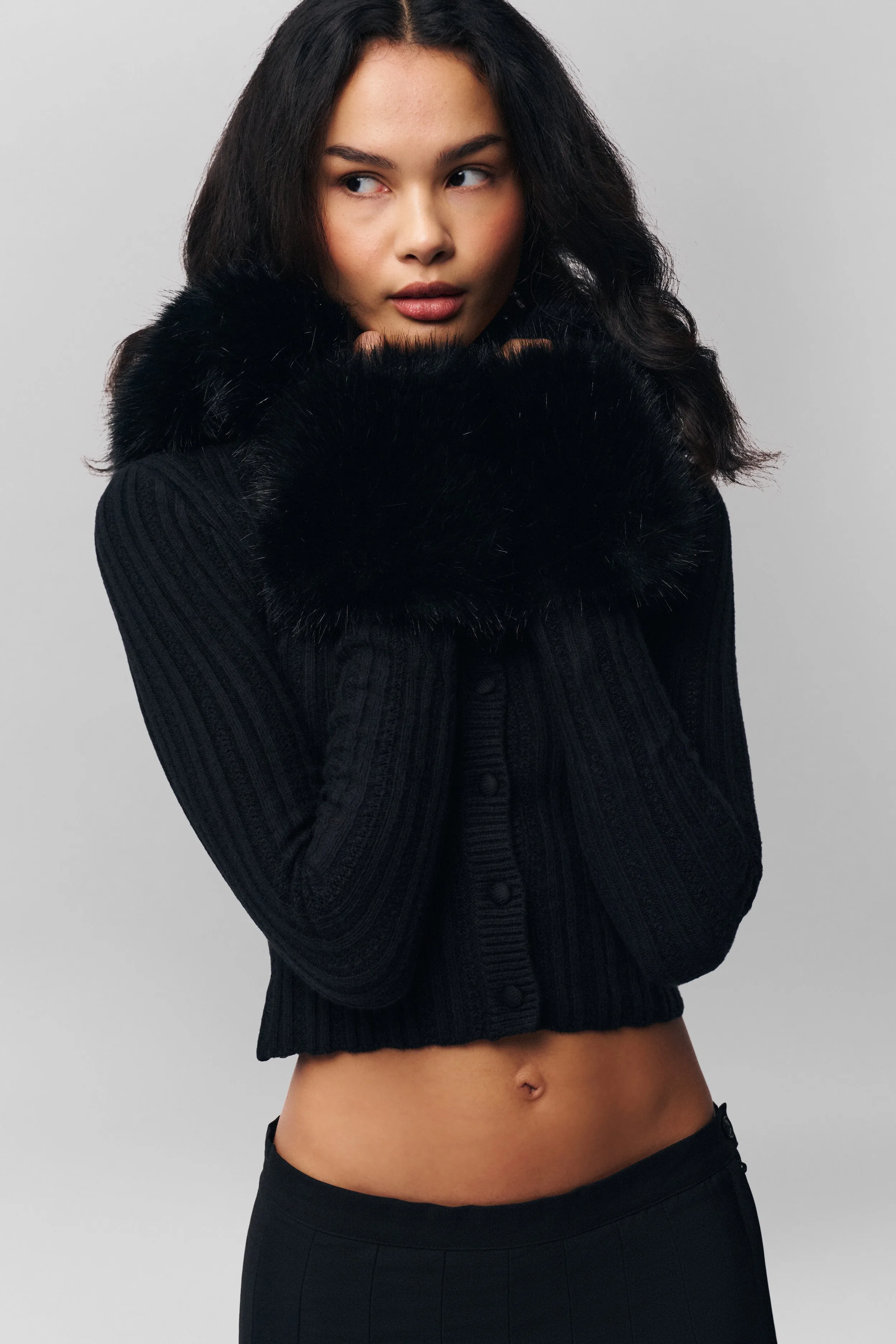 Heart Pointelle Knit Cardigan