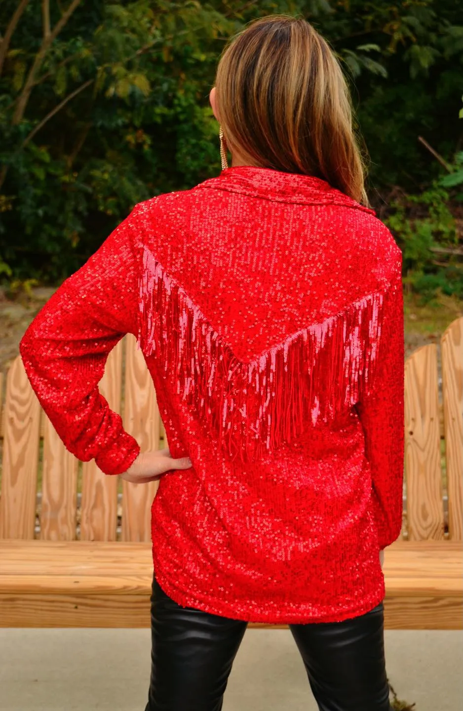 Here For The Cowboys Blouse