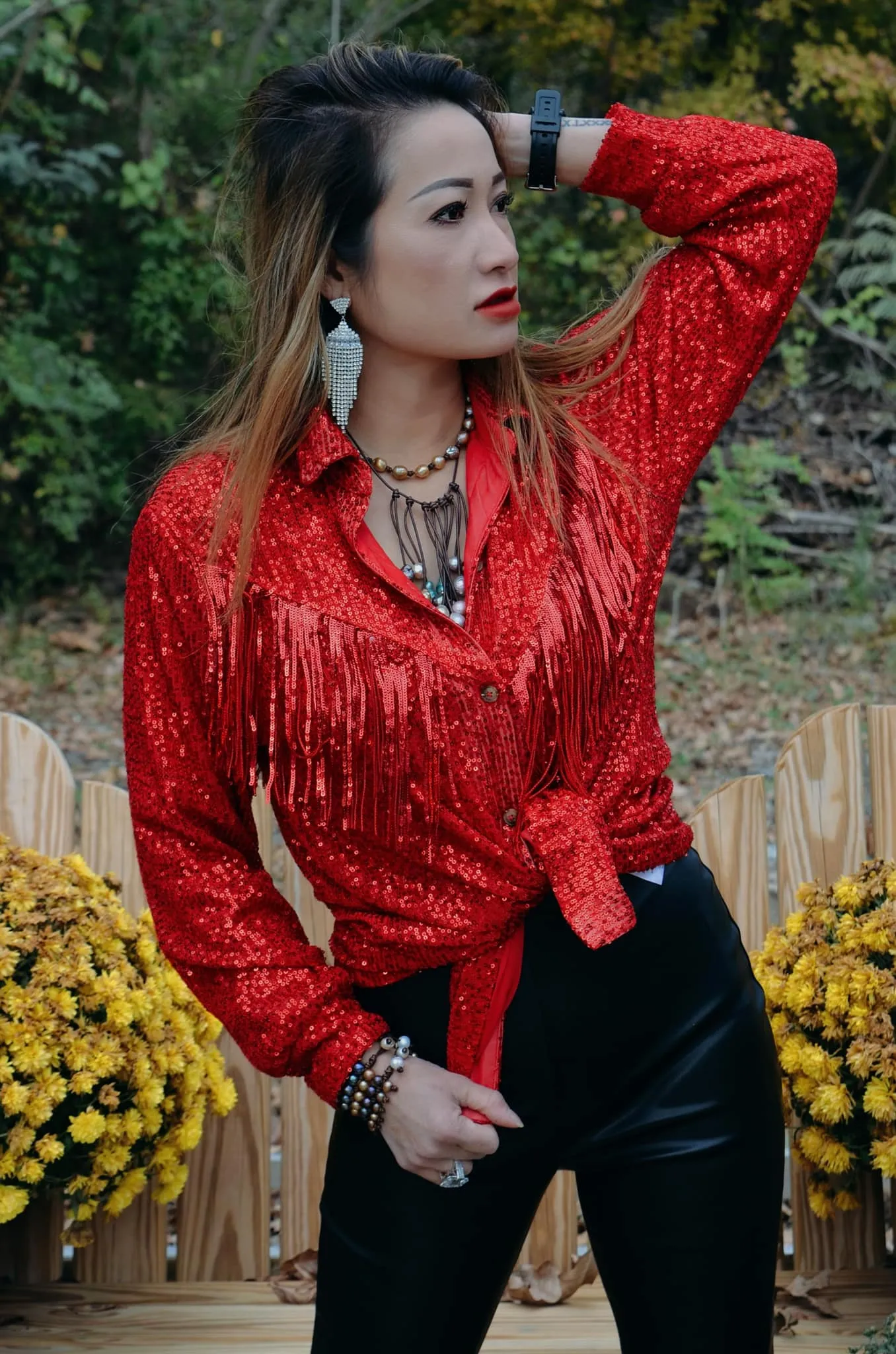 Here For The Cowboys Blouse