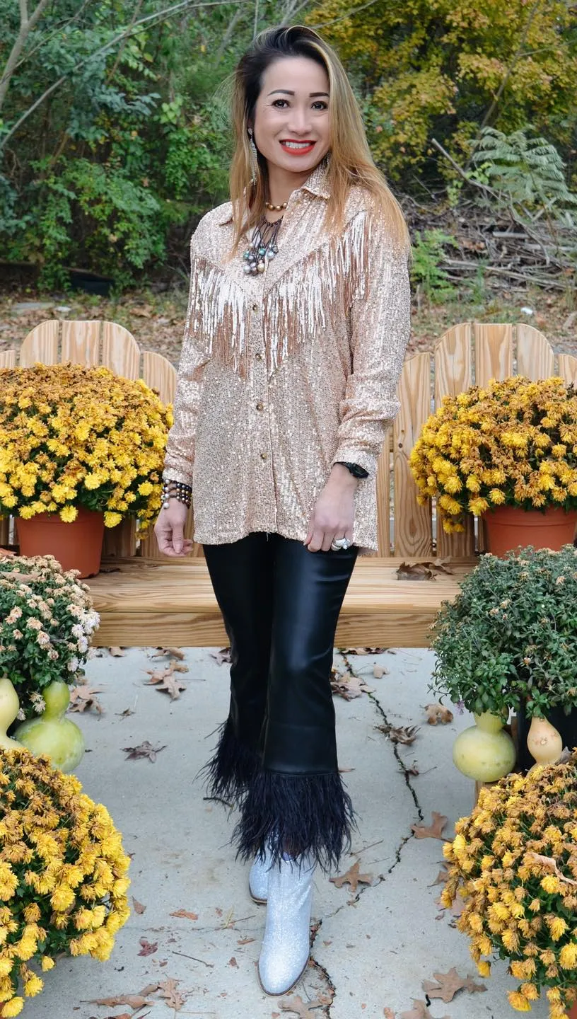 Here For The Cowboys Blouse