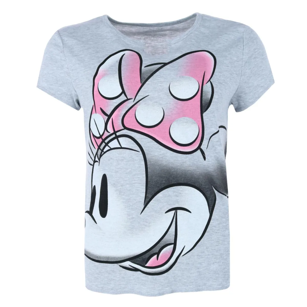 Jerry Leigh Women's Disney Minnie Mouse V-Neck T-Shirt