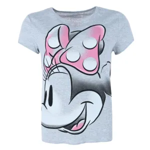 Jerry Leigh Women's Disney Minnie Mouse V-Neck T-Shirt