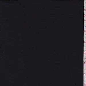 Jet Black Rayon Jersey Knit Fabric