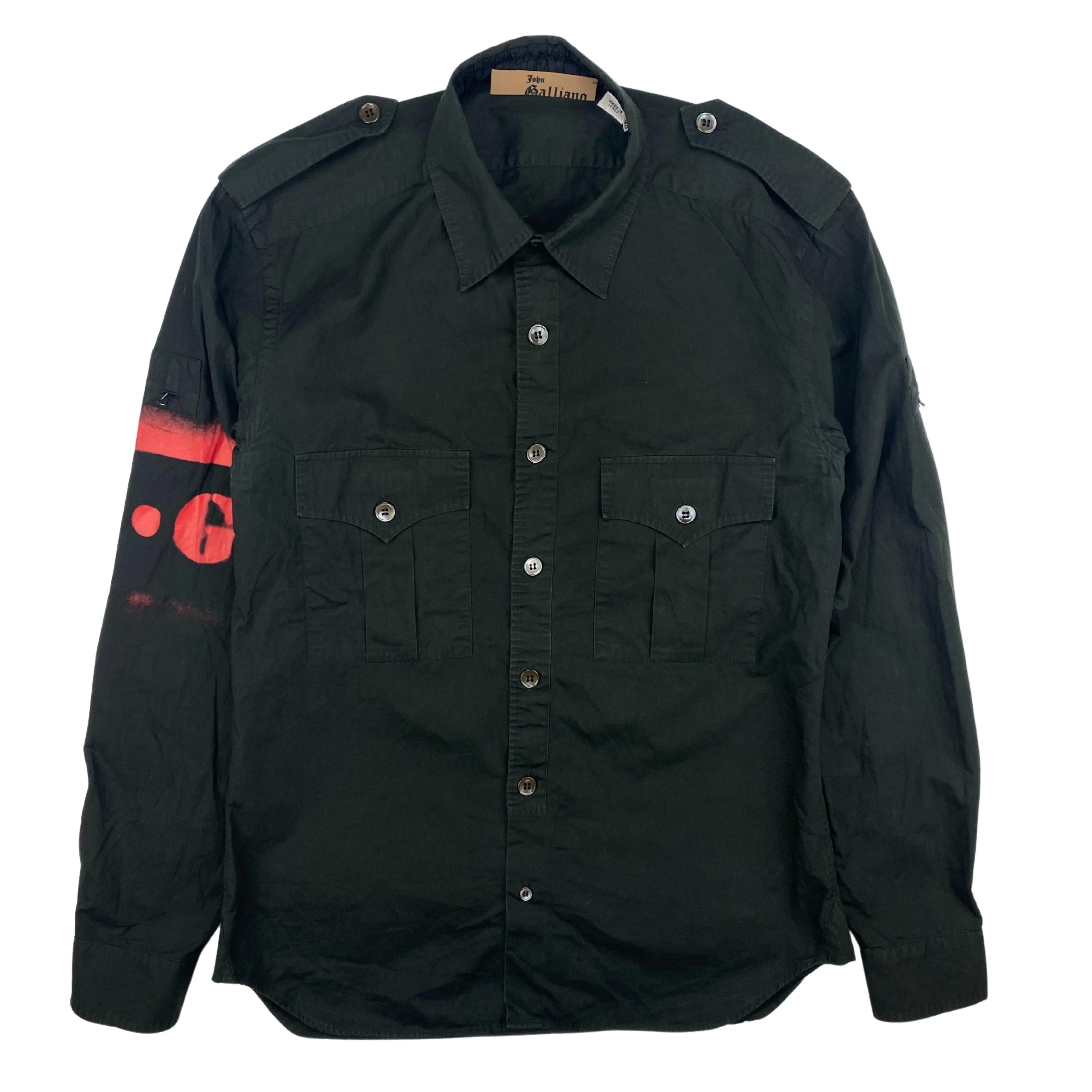 JOHN GALLIANO ANGEL MILITARY SHIRT  (M)