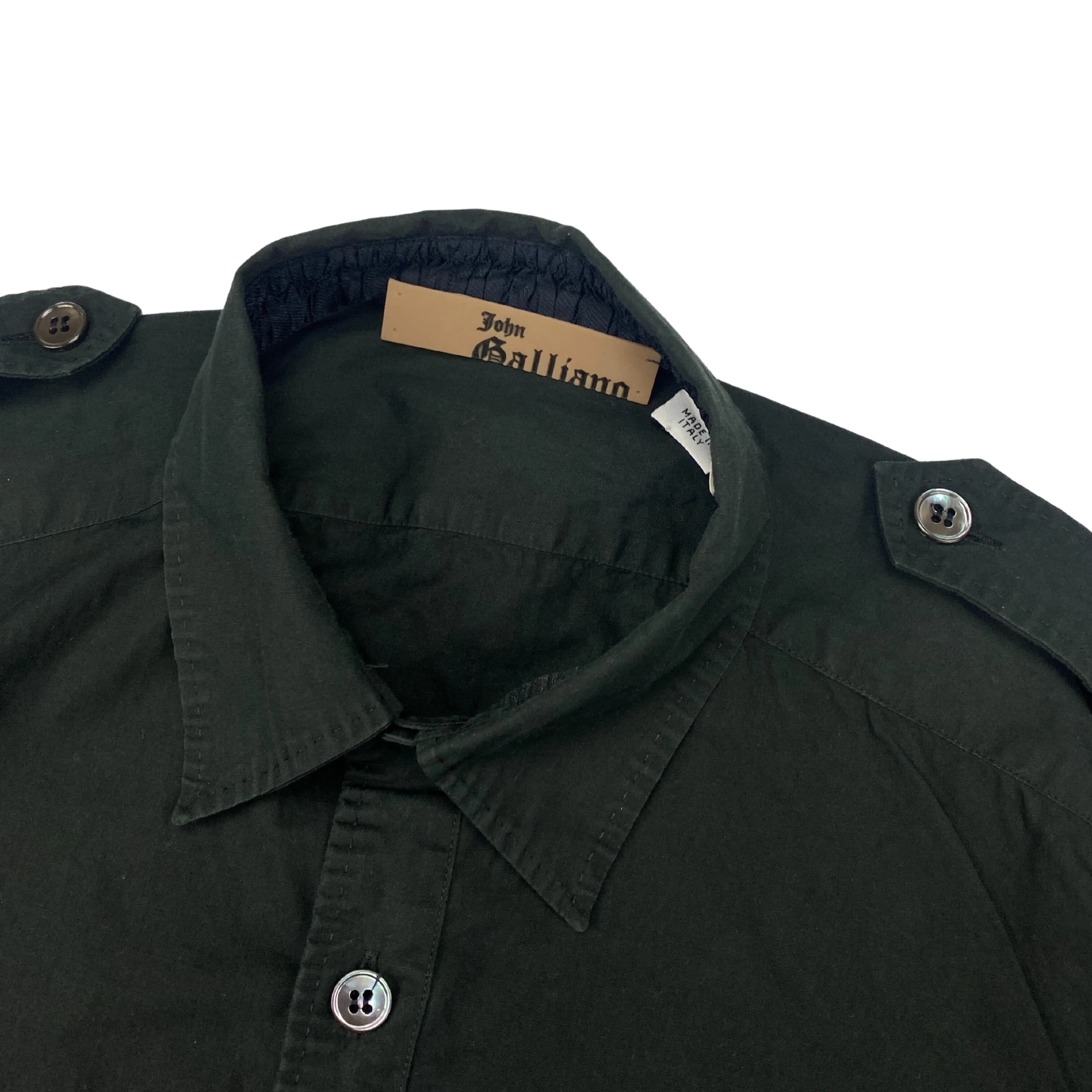JOHN GALLIANO ANGEL MILITARY SHIRT  (M)