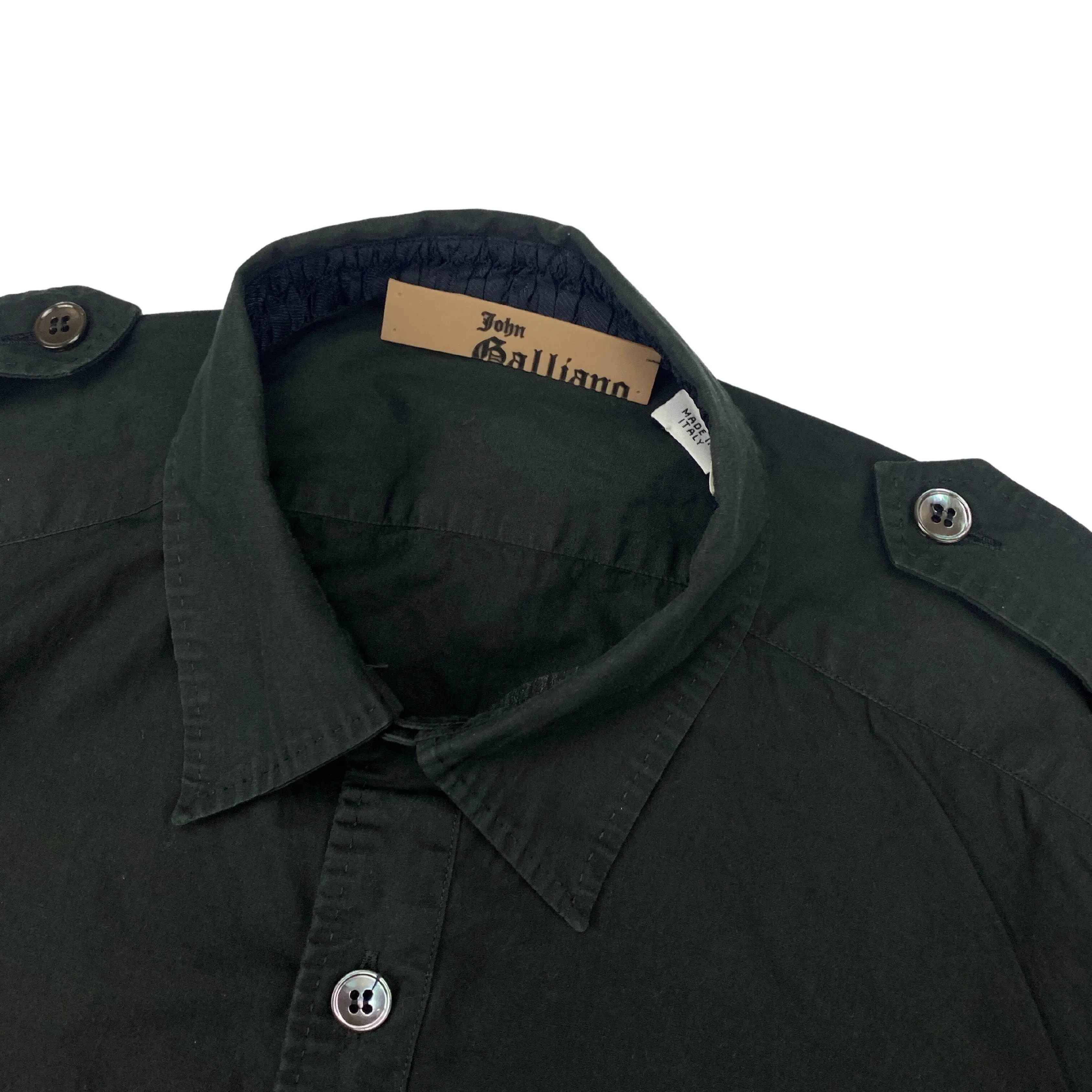 JOHN GALLIANO ANGEL MILITARY SHIRT  (M)