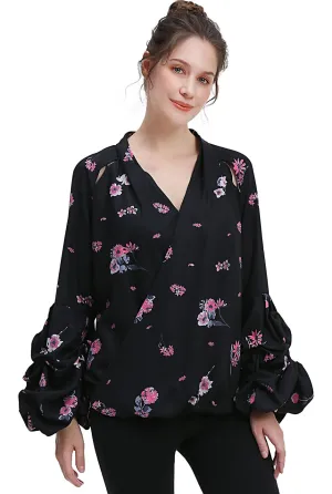 Kimi   Kai Maternity "Brooklyn" Nursing Floral Print Blouse
