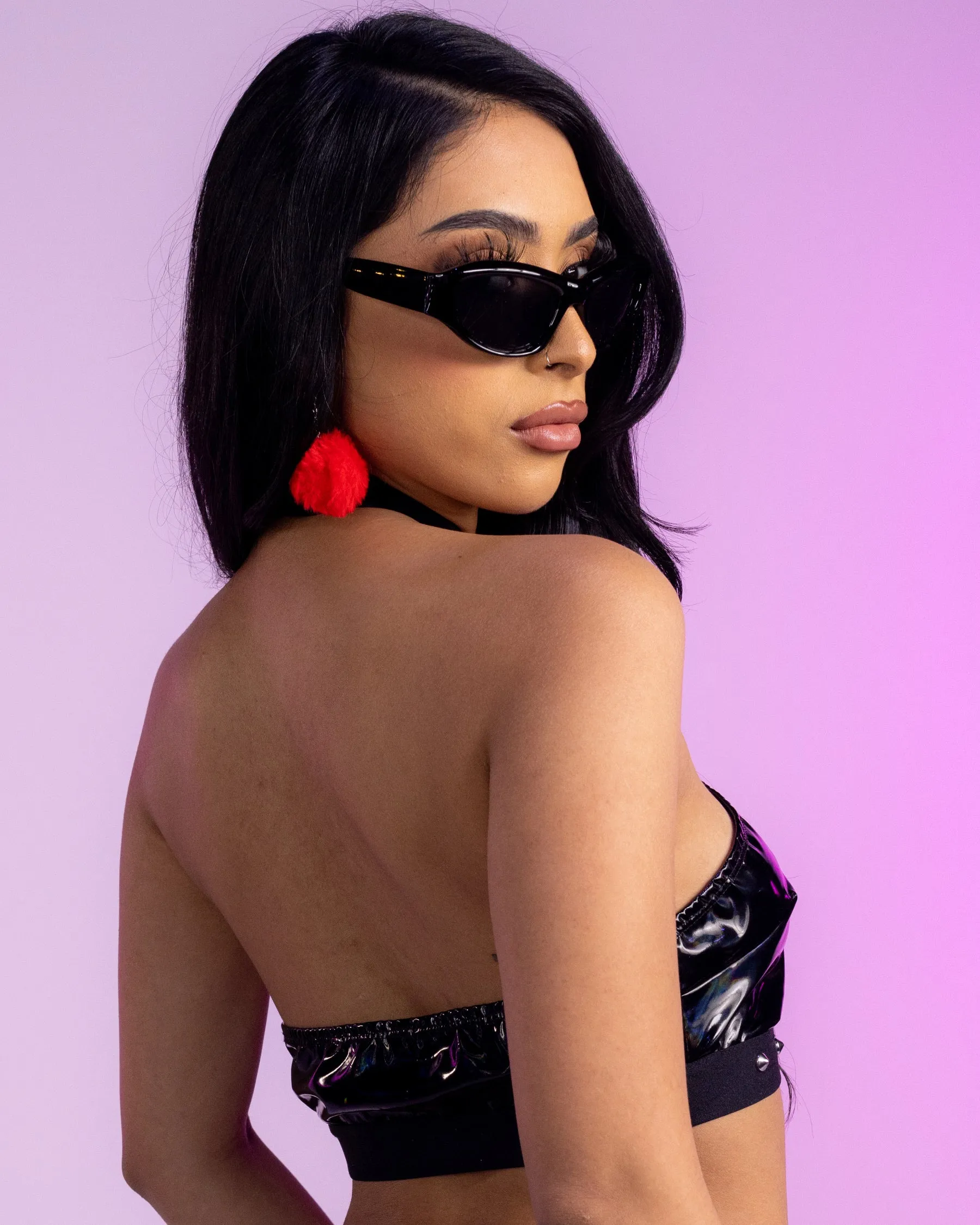LED Destructive Love Halter Top