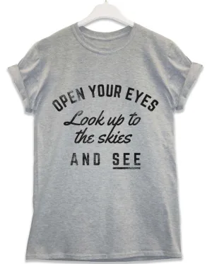 Look Up to the Skies Lyric Quote T-Shirt