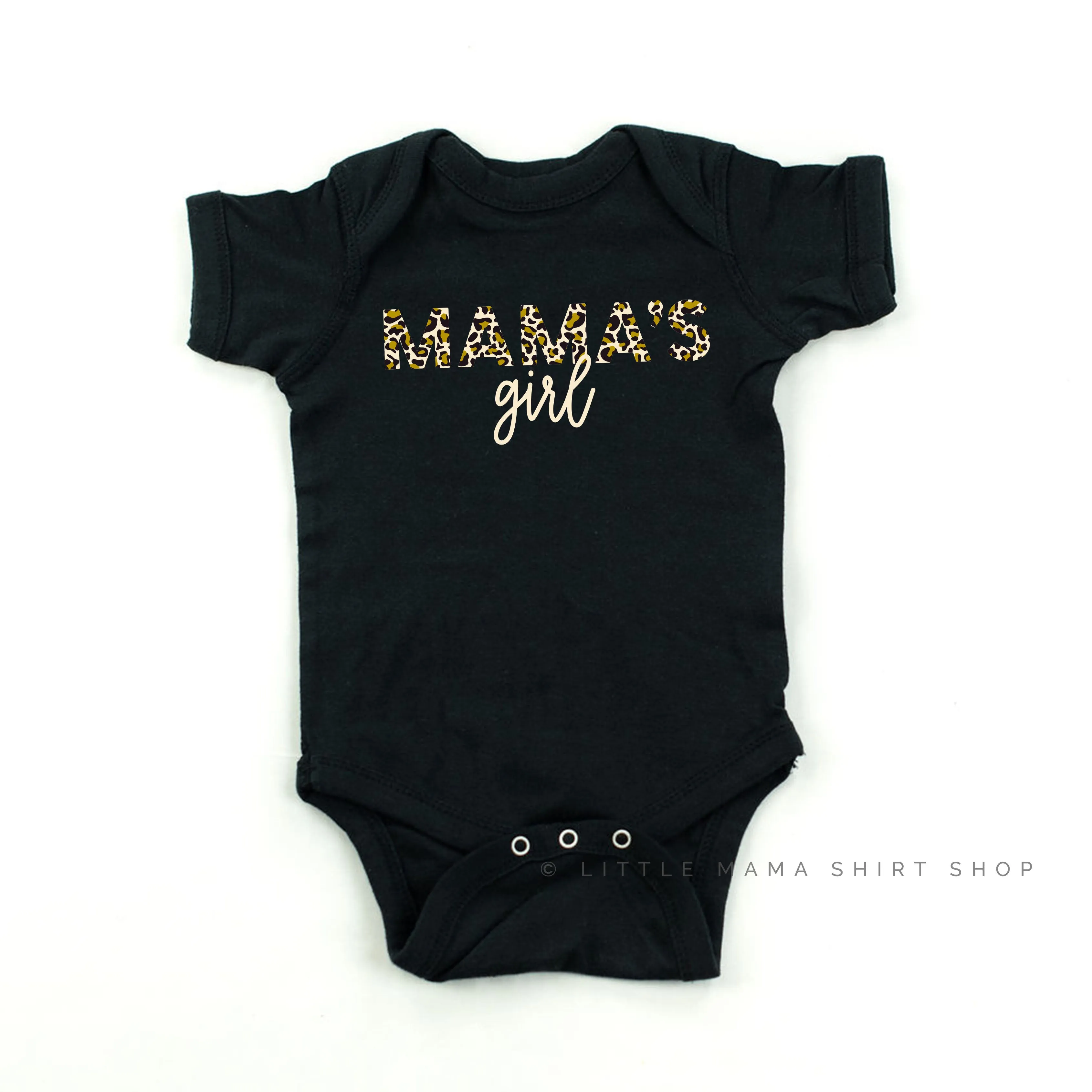 Mama & Mama's Girl - Set of 2 - Leopard Design! - Black Shirts