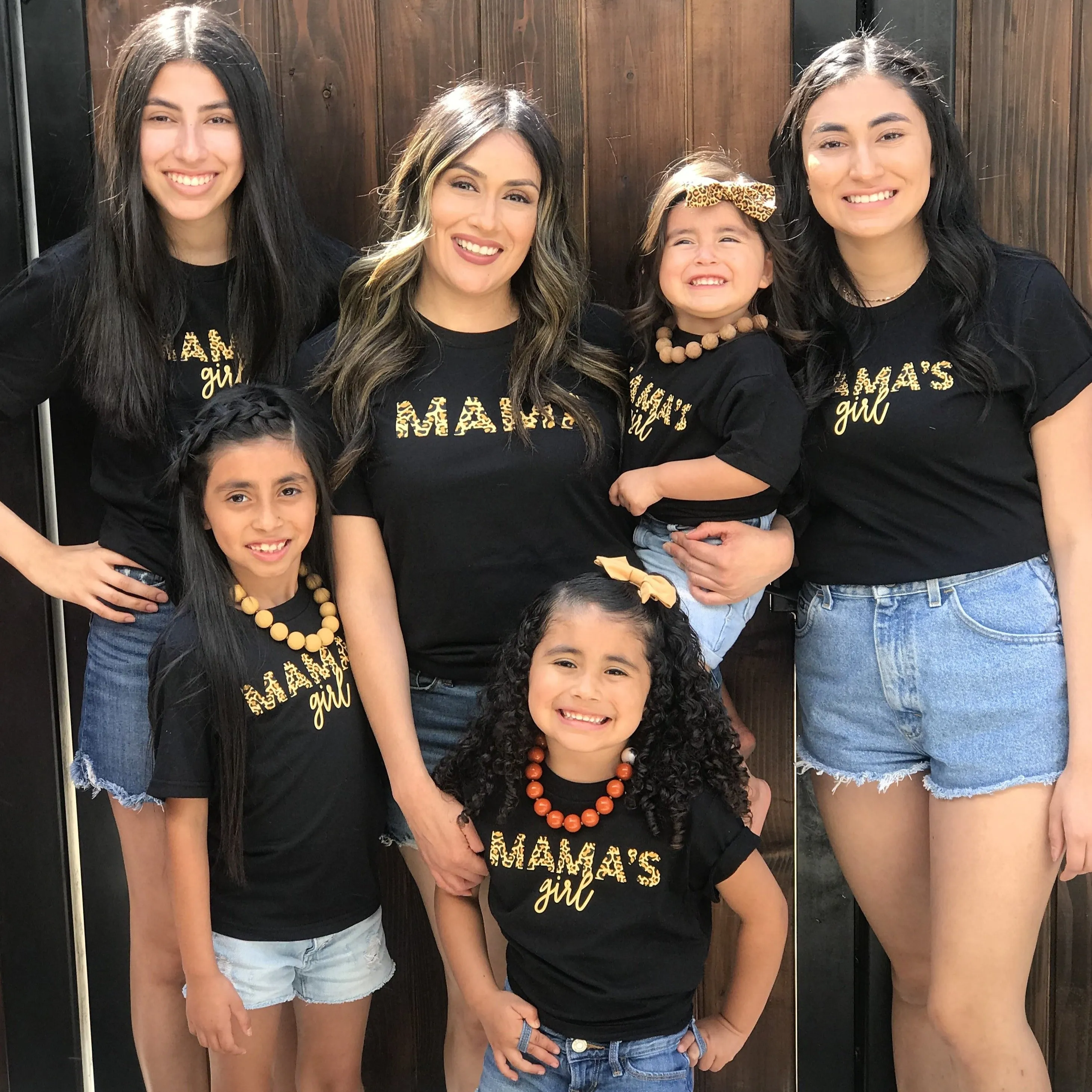 Mama & Mama's Girl - Set of 2 - Leopard Design! - Black Shirts