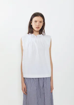 Mardi Ruffled Neck Sleeveless Blouse