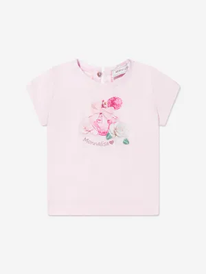 Monnalisa Baby Girls Perfume Bottle T-Shirt