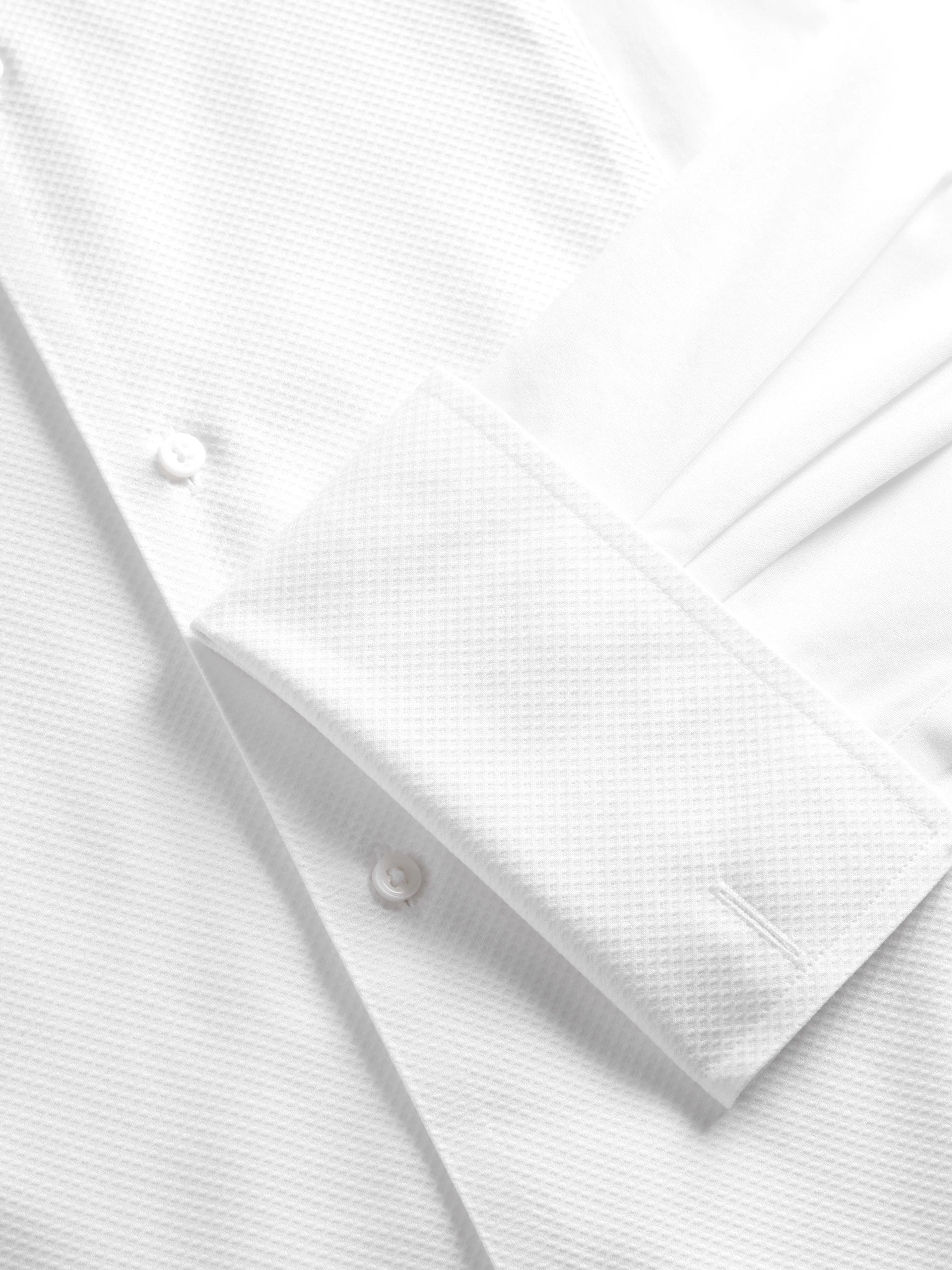 Non-Iron White Dress Shirt - Classic Collar