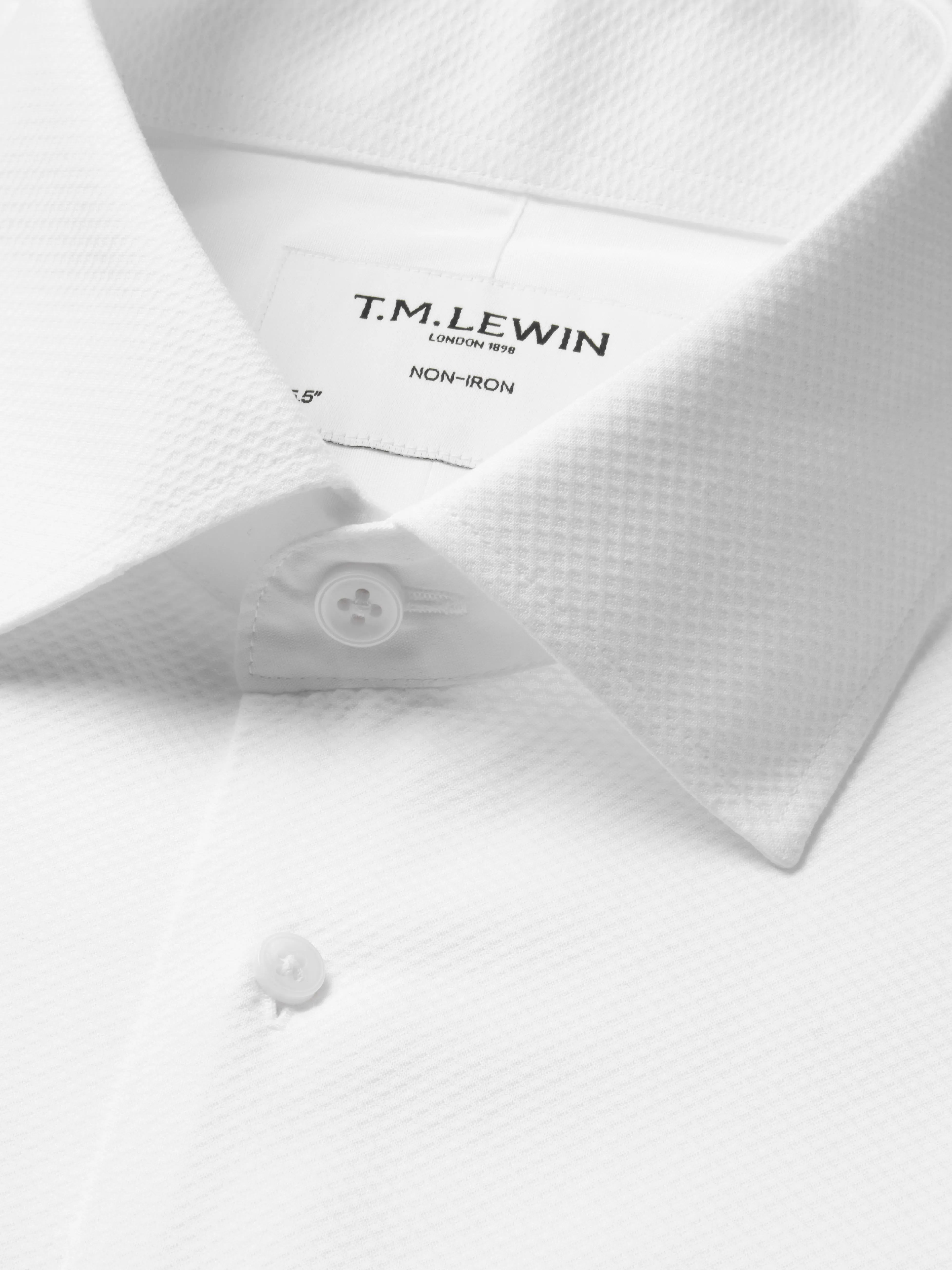 Non-Iron White Dress Shirt - Classic Collar