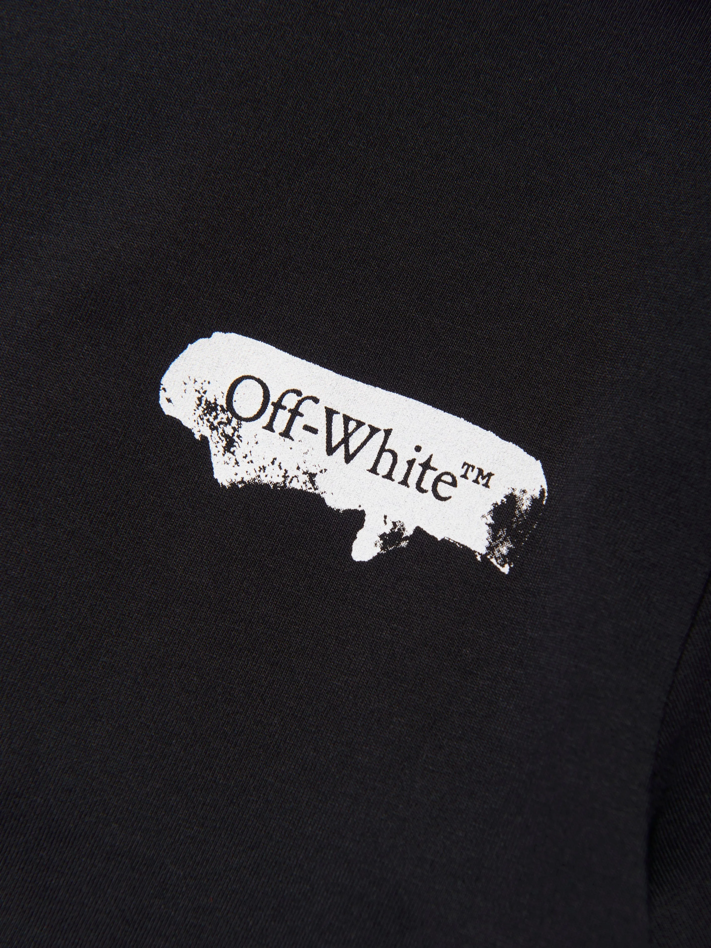 Off-White Boys Paint Graphic T-Shirt in Black