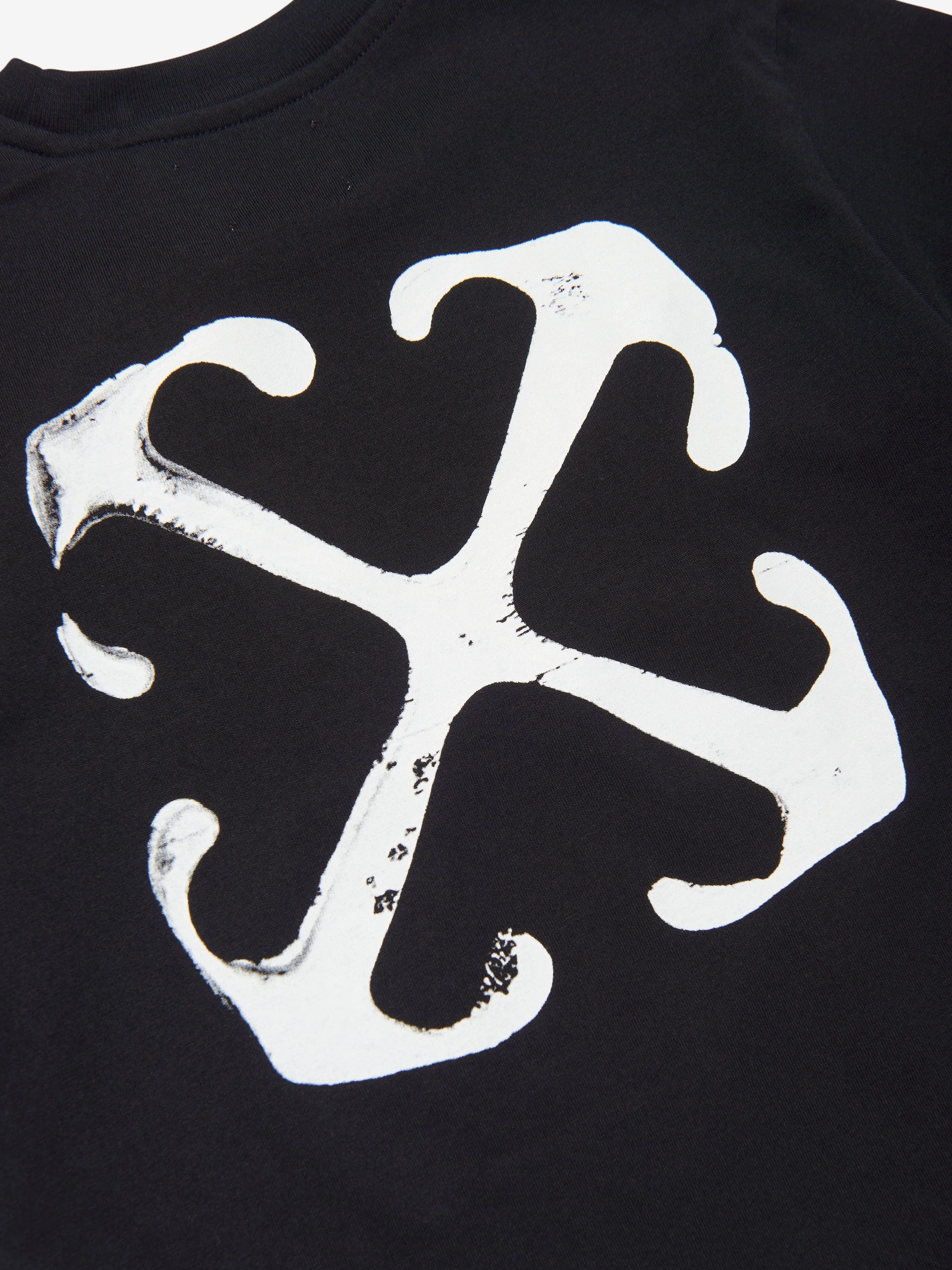 Off-White Boys Paint Graphic T-Shirt in Black