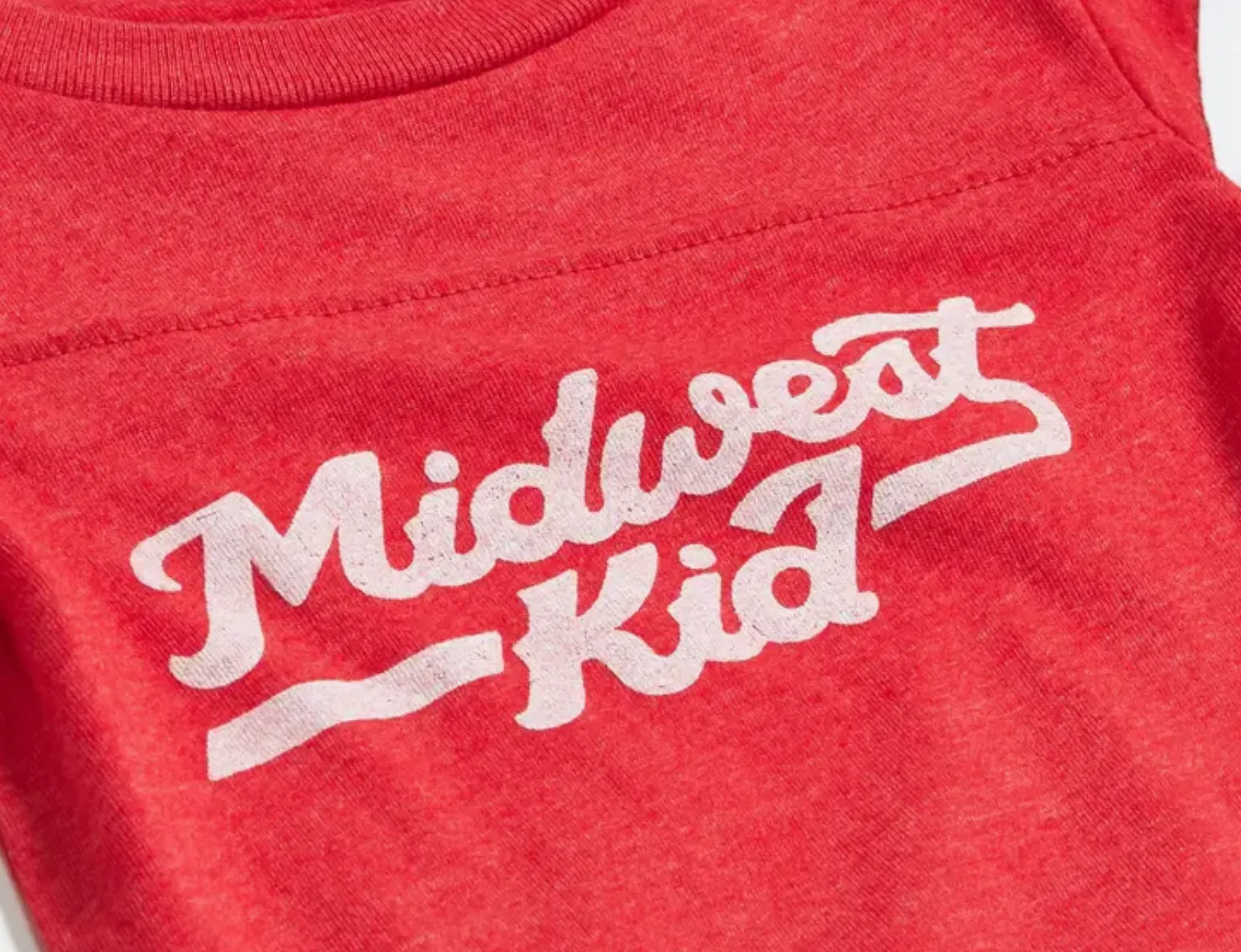 Orchard Street - Midwest Kid Onesie in Heather Red