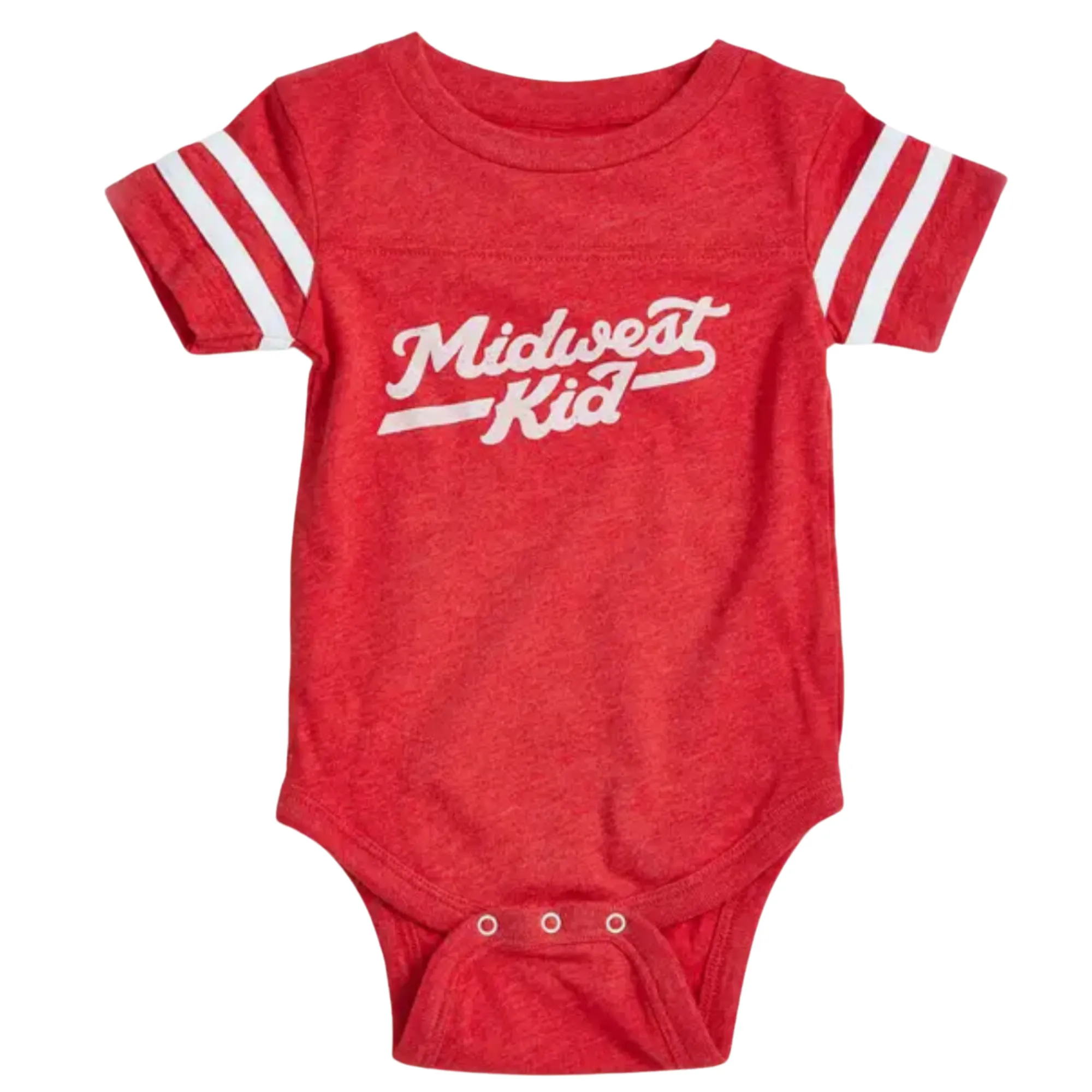 Orchard Street - Midwest Kid Onesie in Heather Red