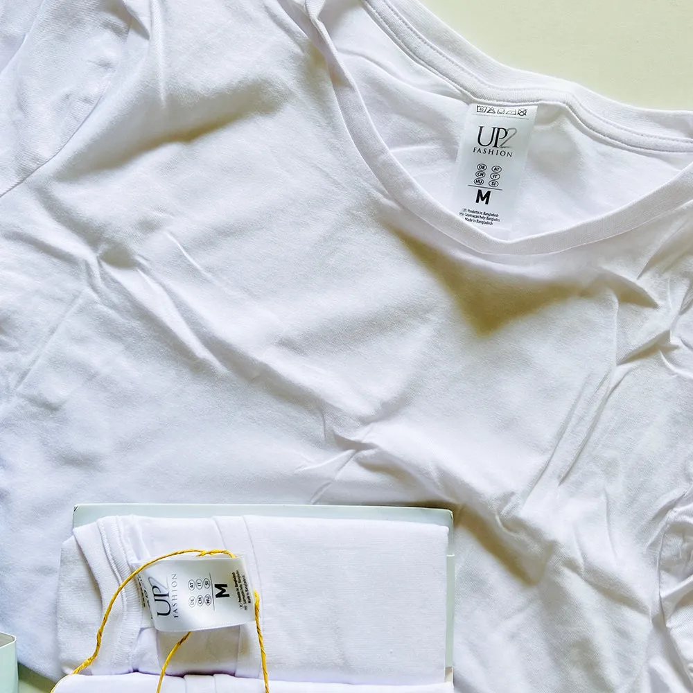 Pack of 3 Mens Basic Round Neck Cotton Undershirt