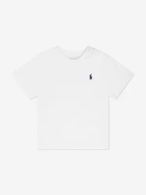 Ralph Lauren Baby Boys Logo T-Shirt in White