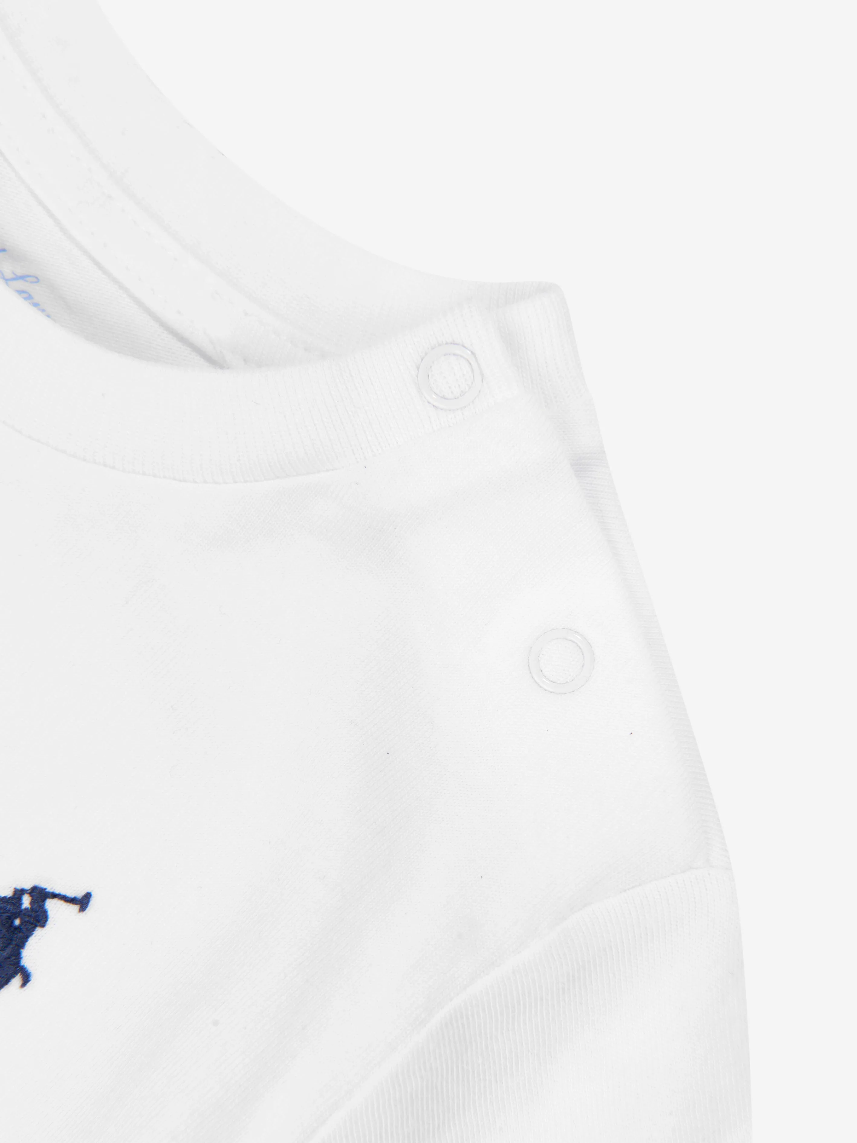 Ralph Lauren Baby Boys Logo T-Shirt in White