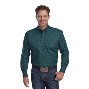 Roper Men's Green Vintage Paisley Shirt